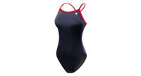 banador tyr hexa diamondfit para mujer negro rojo