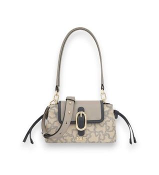 TOUS para mujer. 2002379143 Bandolera S Kaos Icon topo beige (OSFA), Casual, Gris, Tela