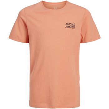 Jack & Jones Camiseta 12270181 JJSTYD CHEST BRAND TEE SS LN JNR CANYON SUNSET para niño