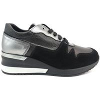 calzafarma deportivas moda deportiva 8440-5 piel negra para mujer