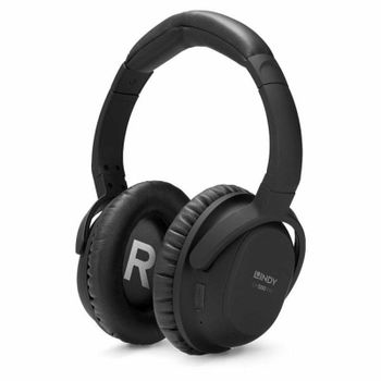 Auricular Lindy LH500XW Bluetooth 4.1 Circumaural Binaural Negro Cancelación Ruido