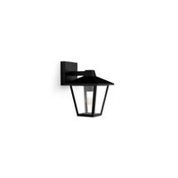 aplique exterior kinno e27 25 w sin bombilla color negro luz hacia abajo