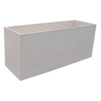 macetero rectangular euclid liso blanco tuozi 78 x 29 x 385h