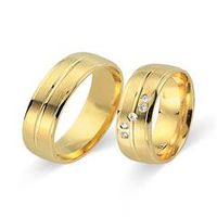 alianzas oro amarillo 18 quilates 5 diamantes