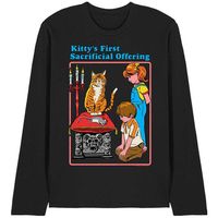 steven rhodes camiseta manga larga kittys first sacrificial offering para mujer