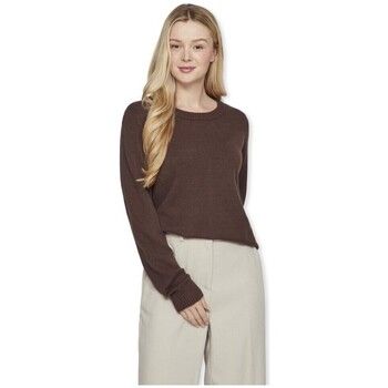 Vila Jersey Noos Ril O-Neck L/S - Coffee Bean para mujer