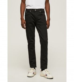 Pepe Jeans para hombre. PM206321XE5 Jeans Finsbury Skinny negro (33/32), Casual, Algodón, Denim, Sostenible