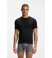 boss para hombre 50534019 set 3 camisetas bamboo negro s homewear algodon manga corta