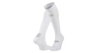 calcetines de compresion bv sport run marathon blanco gris