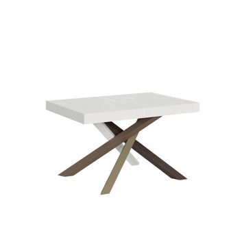 Mesa Extensible 90x120/224 Cm Volantis Fresno Blanco Estructura Multicolor 4/c