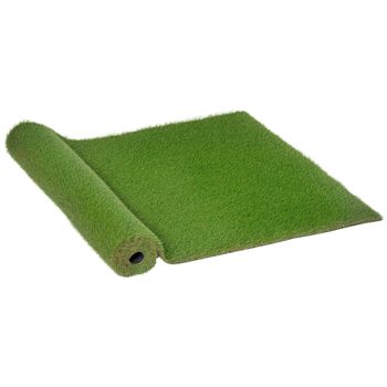 Outsunny Césped Artificial 3x1 m Altura de Hierba 25mm Tipo Alfombra Estera de Hierba Sintética Exterior para Jardín Terraza   Aosom España