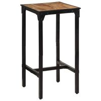 mesa de bar madera maciza de mango rugoso 60x55x107 cm