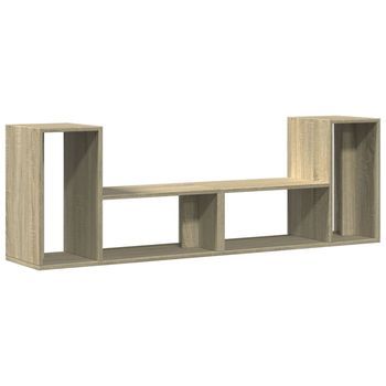 Muebles De Tv 2 Uds Madera Ingeniería Roble Sonoma 75x30x50 Cm Vidaxl