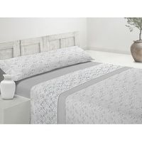 juego de sabanas coralina invierno ten gris cama 150cm donegal collections