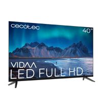 cecotec smart tv televisor led 40 pulgadas full hd a5 series alf50040 vidaa dolby audio wifi integrado chromecast