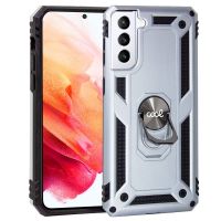 cool funda hard plata con anilla para samsung g990 galaxy s21