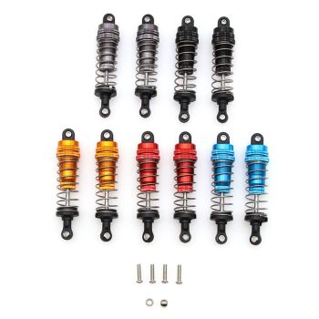 2pcs Amortiguador de metal delantero y trasero para piezas de coche WLtoys 144001 RC