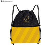 cinereplicas harry potter - hufflepuff bolso con cordon 39  34cm - licencia oficial