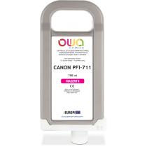 Cartucho de tinta para trazador remanufacturable OWA - estÃ¡ndar - Magenta - para CANON PFI-711 M