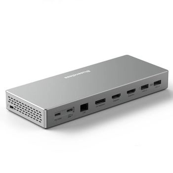 Estación de acoplamiento Blueendless HD1601 16-en-1 Tipo C con USB2.0 USB3.2 PD100W DP/HD puerto Gigabit 3.5mm audio ada