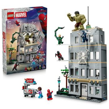LEGO Disney Marvel Spider-Man vs. Hulk: Choque Épico, Juguete de construcción +8 años - 76350