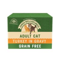 james wellbeloved adult cat - turkey - complementary adult cat turkey pouches 12 x 85g