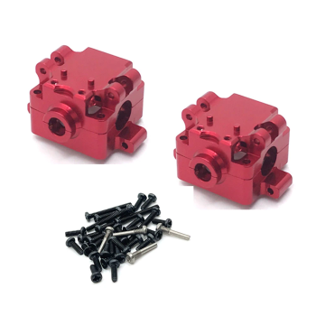 2 piezas de caja de cambios metálica mejorada delantera y trasera para Wltoys 1/28 284131 K989 K979 K969 coches RC de dr
