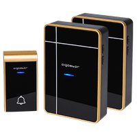 aigostar bell dc - timbre inalambrico portatil timbre inalambrico exterior impermeable  36 melodias 2 receptores y 1 transmisor