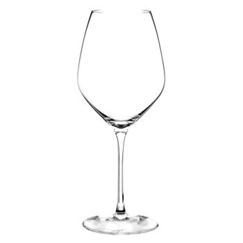 Copa de vino de vidrio transparente