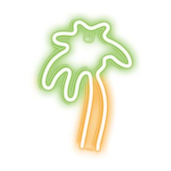 Luz LED de neón con luz USB LED para el hogar, luz nocturna, color verde y naranja