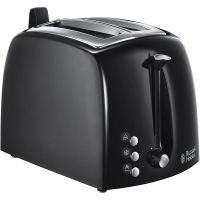 russell hobbs textures plus tostadora 2 ranuras 850w negra