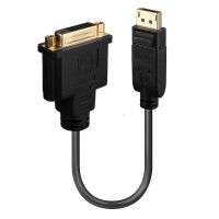 adaptador de cable displayport a dvi-d lindy 41004 015 m oro