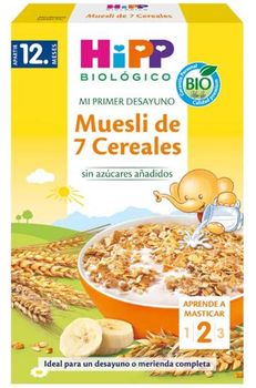 HiPP Biológico Mi Primer Desayuno Muesli de 7 Cereales +12m 200 gr