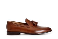 mocasines de piel con borlas para hombre brown
