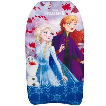 Frozen II - Tabla bodyboard infantil con diseño original de Frozen II, fabricada en espuma EVA ligera y resistente, tamaño 82x45x5 cm, recomendada a partir de 3 años