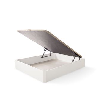 Canapé Diana Abatible De Madera 135x200cm Gran Capacidad Incluye Montaje Blanco