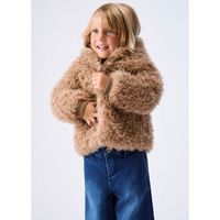 liu jo abrigo chaqueton en teddy con capucha para nina