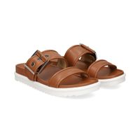 michael kors sandalias planas mujer - marron talla 8