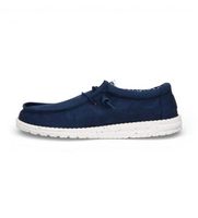heydude para hombre hd40700 zapatillas wally stretch canvas marino 41 tela plano cordones casual