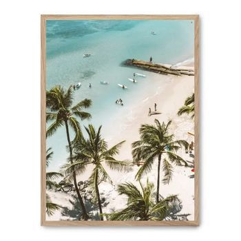Cuadro Surf, Sea And Palm Trees Ii