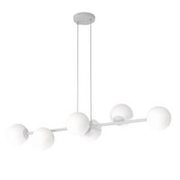 lampara colgante odra gris opal 6 luces