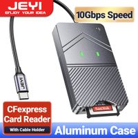 lector de tarjetas jeyi cfexpress lector usb 32 gen2 10gbps cfe tipo b adaptador de tarjeta de memoria con caja de aluminio para windowsmacosandroid