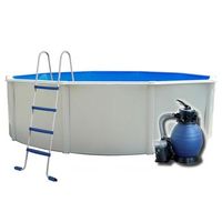 piscina toi circular 460 x 120 con depuradora de arena y escalera