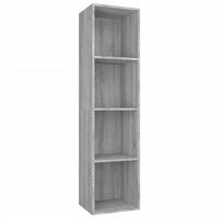 estanteriamueble de tv  mueble de salon  gabinete de tv contrachapada gris sonoma 36x30x143 cm