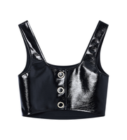 ax armani exchange para mujer xw001813af18859uc001 top cort negro xl casual viscosa sin mangas  tirantes