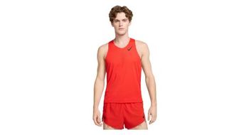 Camiseta de tirantes nike aeroswift roja hombre