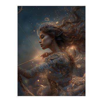 Cuadro mujer sagitario alu-dibond 60x80