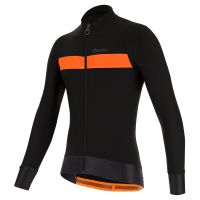 santini adapt wool long sleeve jersey - s - black