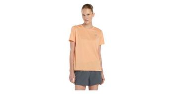 Maillot de manga corta new balance sport essentials naranja  mujer