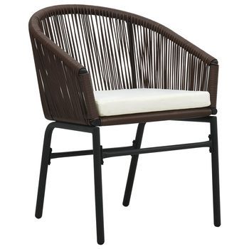 Pack 2 Uds Sillas De Jardín | Silla De Exterior | Sillón Ratán Sintético Marrón